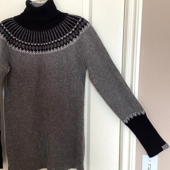 Jacob Connexion Women's Long Turtleneck Sweater Rabbit Hair Blend Soft Size GL - Picture 2 of 8